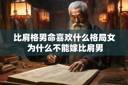 比肩格男命喜欢什么格局女 为什么不能嫁比肩男