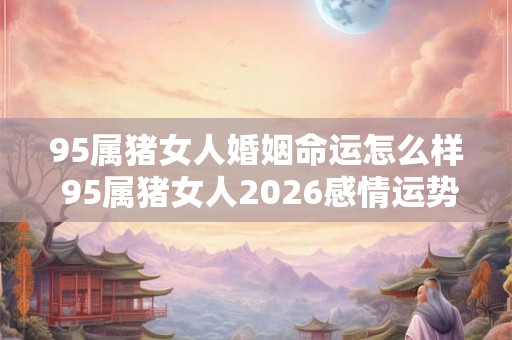 95属猪女人婚姻命运怎么样 95属猪女人2026感情运势