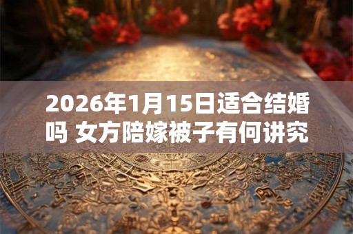 2026年1月15日适合结婚吗 女方陪嫁被子有何讲究