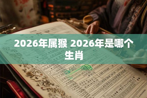 2026年属猴 2026年是哪个生肖