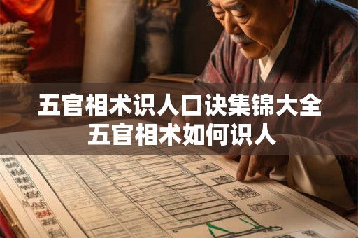 五官相术识人口诀集锦大全 五官相术如何识人