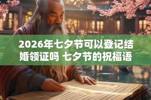2026年七夕节可以登记结婚领证吗 七夕节的祝福语