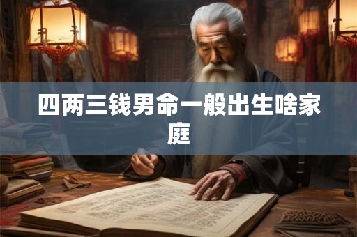 四两三钱男命一般出生啥家庭
