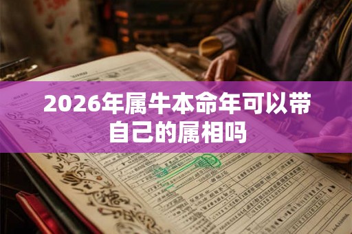 2026年属牛本命年可以带自己的属相吗