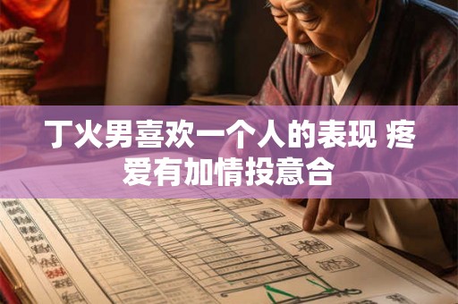 丁火男喜欢一个人的表现 疼爱有加情投意合