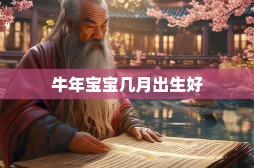 牛年宝宝几月出生好