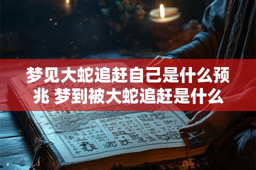 梦见大蛇追赶自己是什么预兆 梦到被大蛇追赶是什么预示