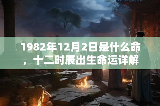 1982年12月2日是什么命,十二时辰出生命运详解 1982年12月2日是什么命,十二时辰出生命运详解