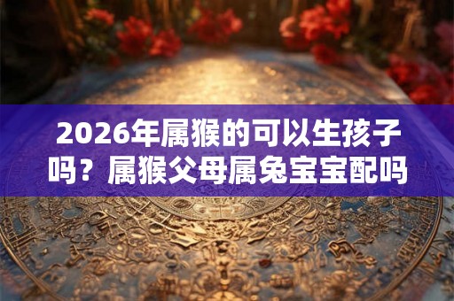 2026年属猴的可以生孩子吗？属猴父母属兔宝宝配吗