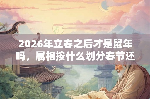 2026年立春之后才是鼠年吗，属相按什么划分春节还是立春？