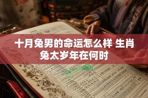 十月兔男的命运怎么样 生肖兔太岁年在何时