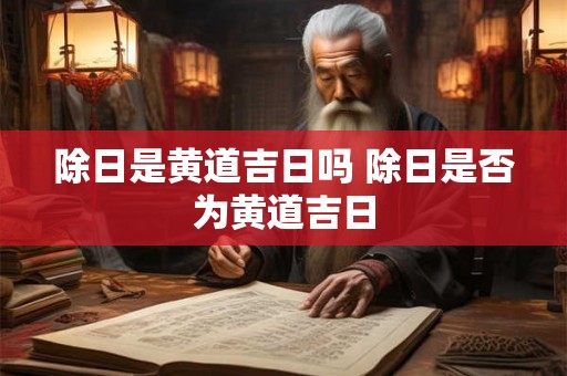 除日是黄道吉日吗 除日是否为黄道吉日