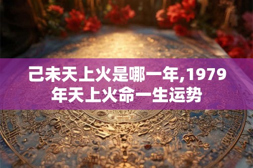 己未天上火是哪一年,1979年天上火命一生运势