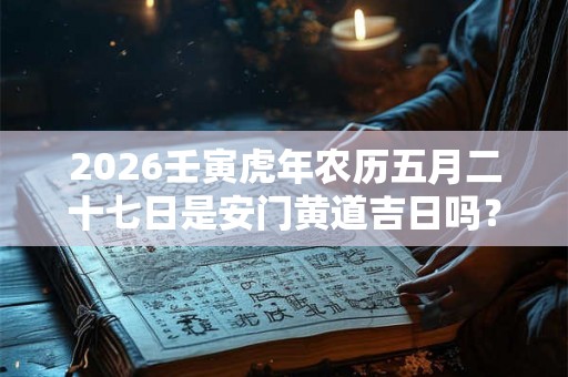 2026壬寅虎年农历五月二十七日是安门黄道吉日吗？