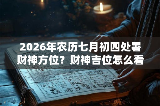 2026年农历七月初四处暑财神方位？财神吉位怎么看？