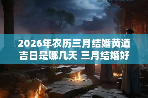 2026年农历三月结婚黄道吉日是哪几天 三月结婚好吗