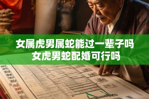 女属虎男属蛇能过一辈子吗 女虎男蛇配婚可行吗