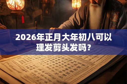 2026年正月大年初八可以理发剪头发吗？