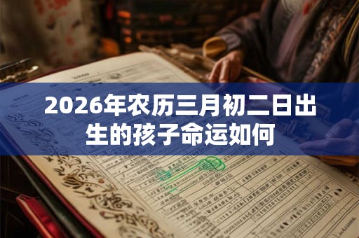 2026年农历三月初二日出生的孩子命运如何