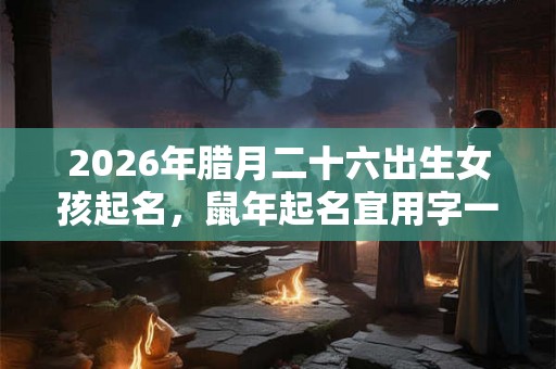 2026年腊月二十六出生女孩起名，鼠年起名宜用字一览！