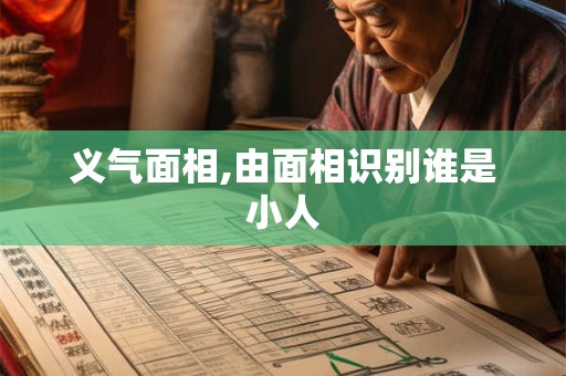 义气面相,由面相识别谁是小人 义气面相,由面相识别谁是小人