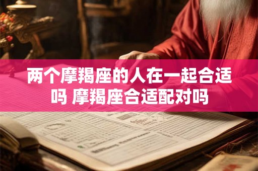 两个摩羯座的人在一起合适吗 摩羯座合适配对吗