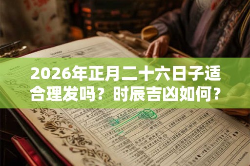 2026年正月二十六日子适合理发吗?时辰吉凶如何? 2026年正月二十六日子适合理发吗?时辰吉凶如何?