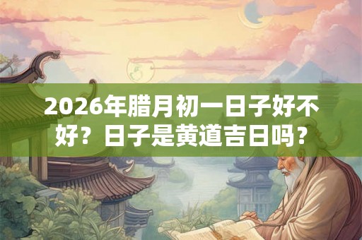 2026年腊月初一日子好不好？日子是黄道吉日吗？