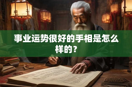 事业运势很好的手相是怎么样的？
