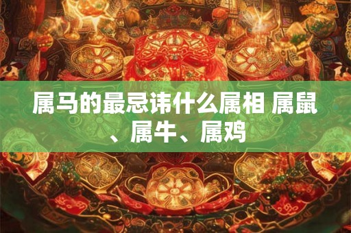 属马的最忌讳什么属相 属鼠、属牛、属鸡