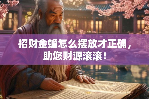 招财金蟾怎么摆放才正确,助您财源滚滚! 招财金蟾怎么摆放才正确,助您财源滚滚!