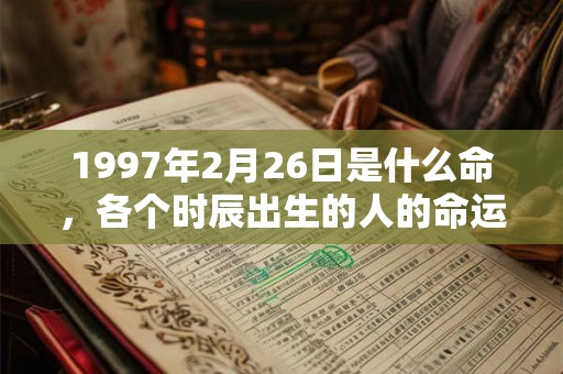 1997年2月26日是什么命，各个时辰出生的人的命运