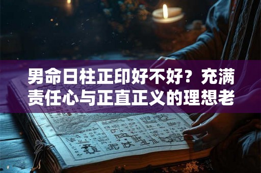 男命日柱正印好不好？充满责任心与正直正义的理想老公