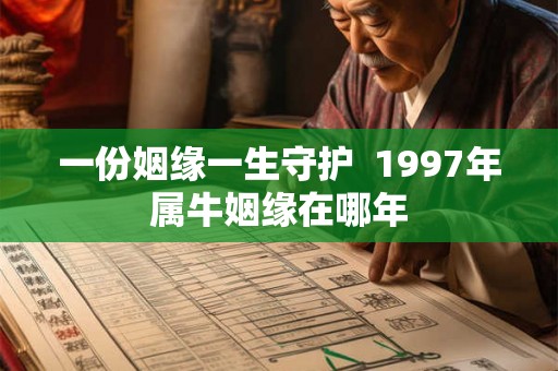 一份姻缘一生守护  1997年属牛姻缘在哪年