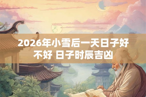 2026年小雪后一天日子好不好 日子时辰吉凶 2026年小雪后一天日子好不好 日子时辰吉凶