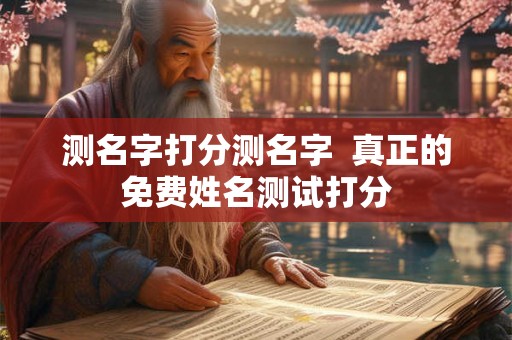 测名字打分测名字  真正的免费姓名测试打分