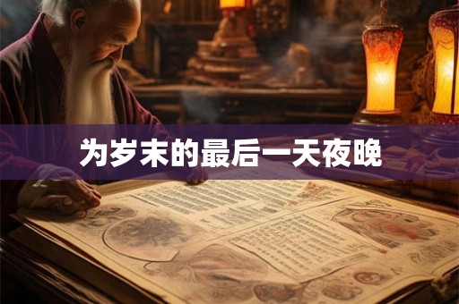 为岁末的最后一天夜晚