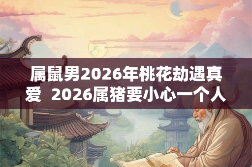 属鼠男2026年桃花劫遇真爱  2026属猪要小心一个人