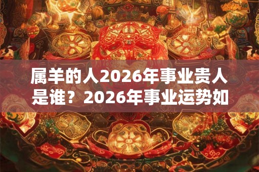 属羊的人2026年事业贵人是谁？2026年事业运势如何？