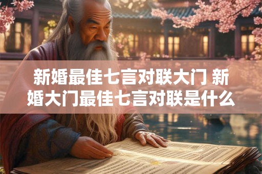 新婚最佳七言对联大门 新婚大门最佳七言对联是什么