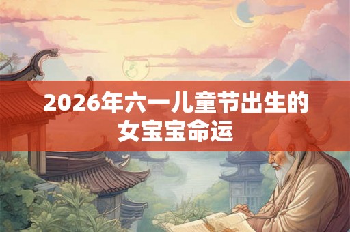 2026年六一儿童节出生的女宝宝命运