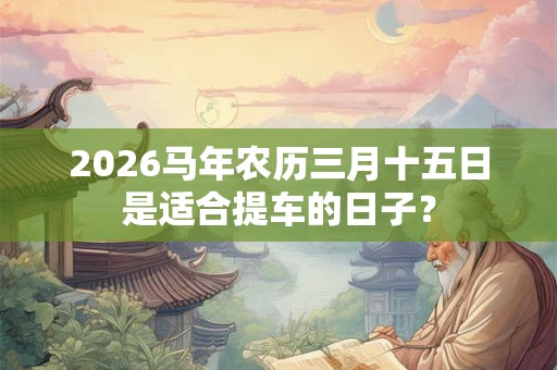 2026马年农历三月十五日是适合提车的日子? 2026马年农历三月十五日是适合提车的日子?