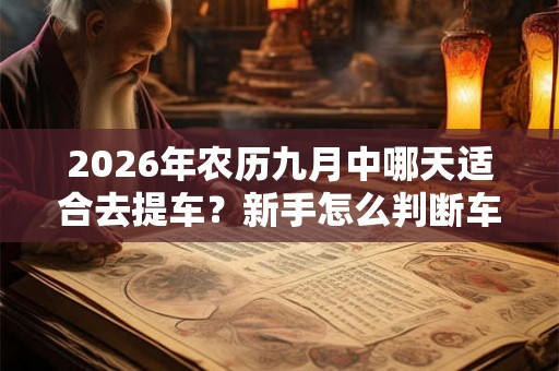 2026年农历九月中哪天适合去提车？新手怎么判断车新不新？