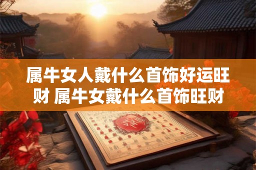 属牛女人戴什么首饰好运旺财 属牛女戴什么首饰旺财