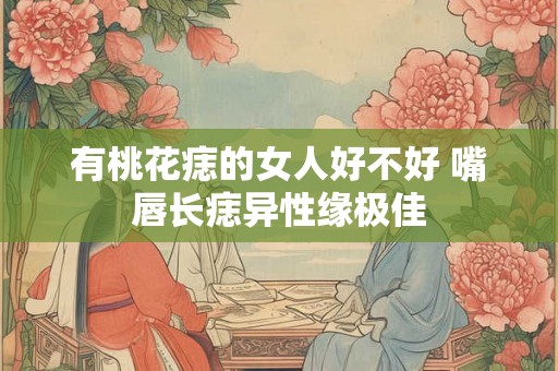 有桃花痣的女人好不好 嘴唇长痣异性缘极佳