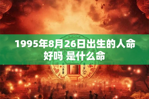 1995年8月26日出生的人命好吗 是什么命