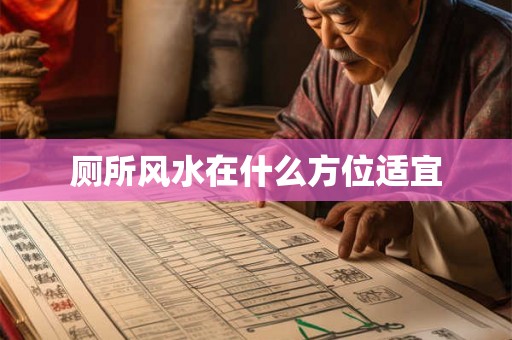 厕所风水在什么方位适宜