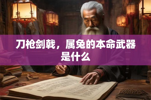 刀枪剑戟，属兔的本命武器是什么