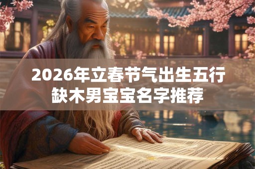 2026年立春节气出生五行缺木男宝宝名字推荐