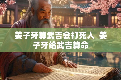姜子牙算武吉会打死人 姜子牙给武吉算命 姜子牙算武吉会打死人 姜子牙给武吉算命